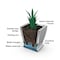 Mayne Acadia 20in Tall Planter - Black 5920-B - alternate 6